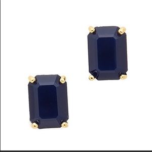 NWOT - Kate Spade - Navy Rectangular Studs